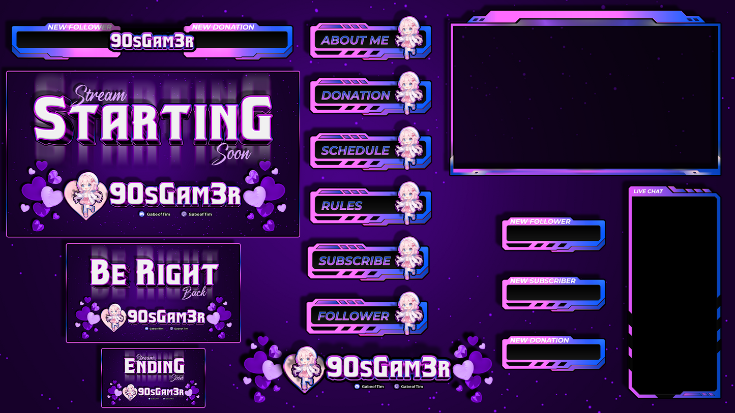 Velvet Vortex Twitch Overlay