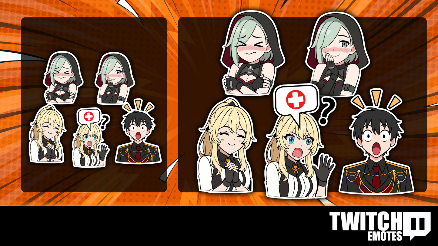 Cute Anime Streamer Emote