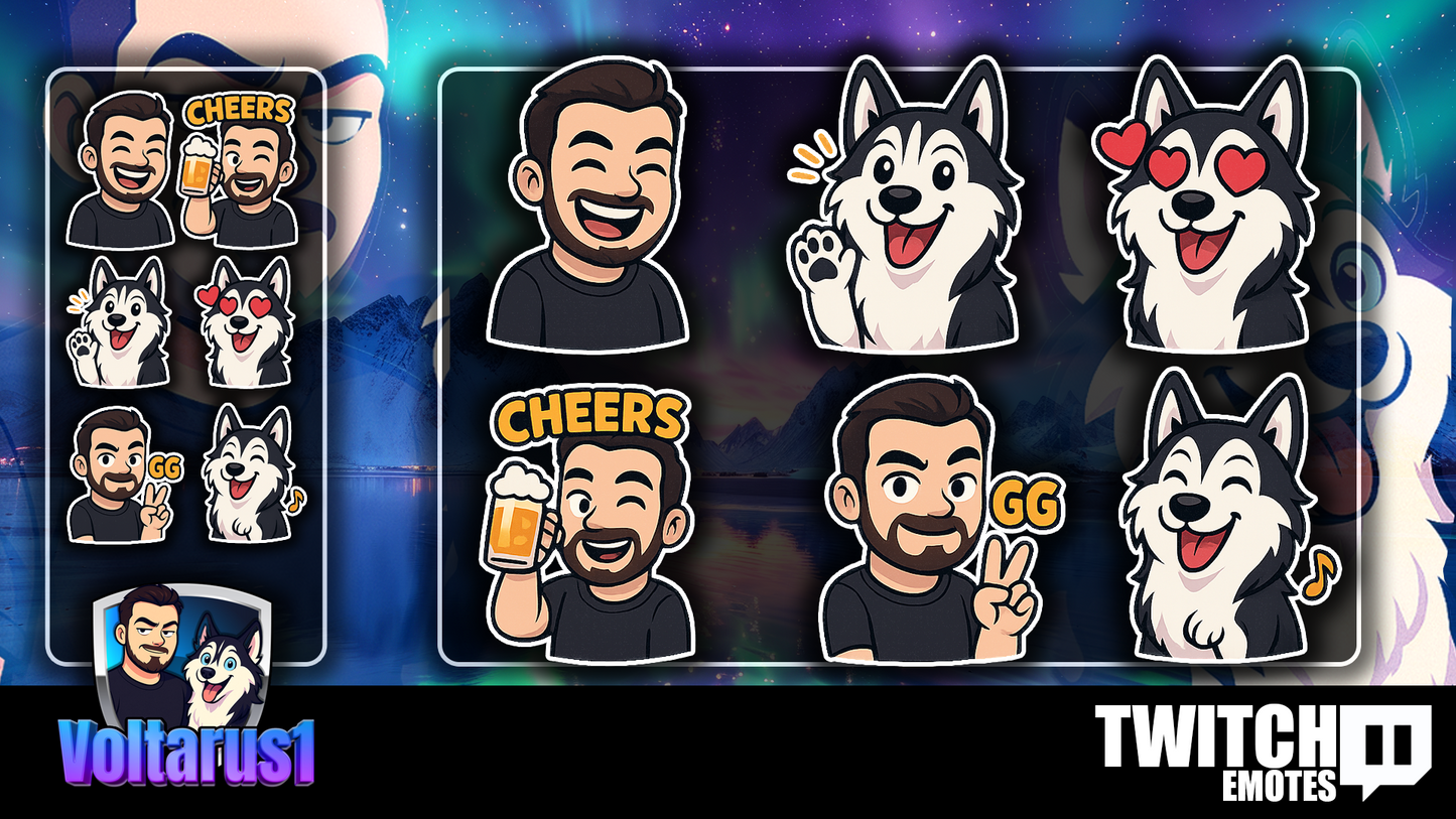 Happy Husky Reaction Emote