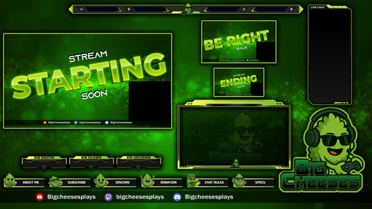 Ultimate Neon Green Stream Overlay