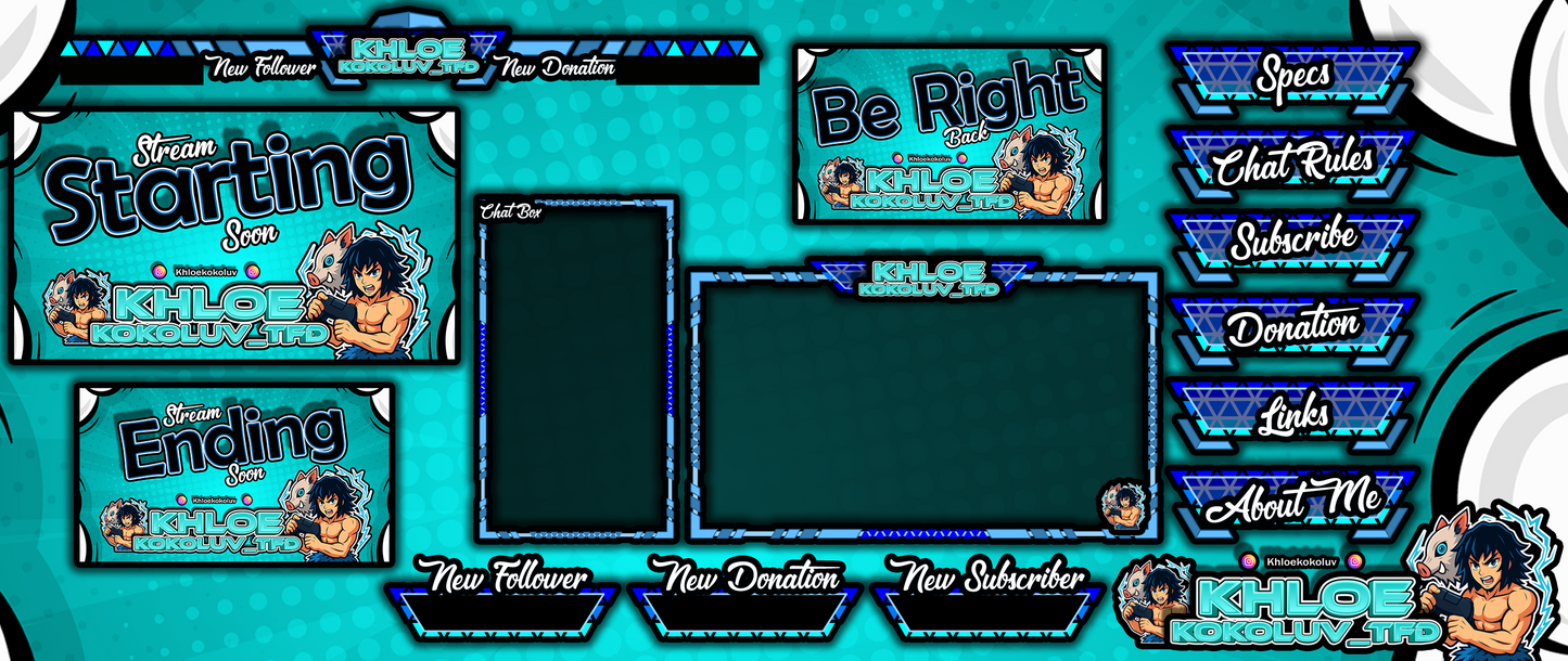 Blue Saiyan Gaming Overlay