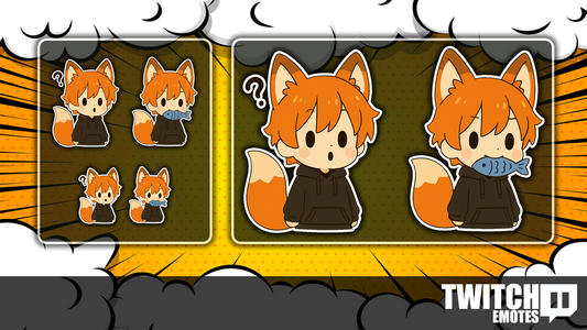 Cute Fox Twitch Emotes